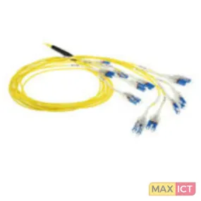 ACT DC5555 Glasvezel kabel 25 m LC OS2 Geel