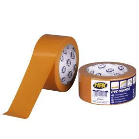HPX  PVC BESCHERMINGSTAPE  ORANJE 50MM X 33M