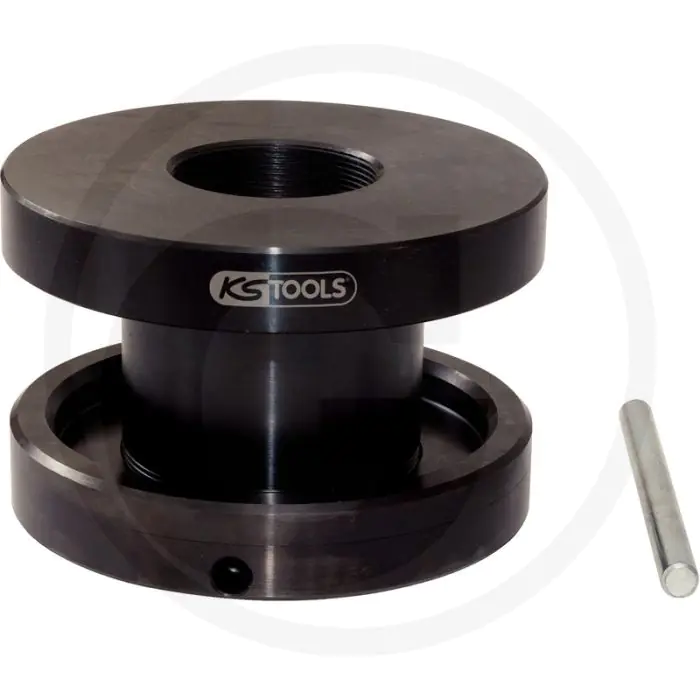 KS TOOLS TRAVERSE MET SPANRING, 17 TON  SPECIAAL STAAL, 240X130X240MM, 17 TON DRUKKRACHT