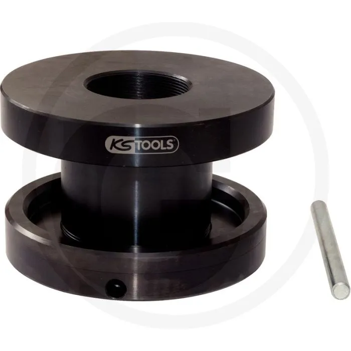 KS TOOLS TRAVERSE MET SPANRING, 17 TON  SPECIAAL STAAL, 240X130X240MM, 17 TON DRUKKRACHT